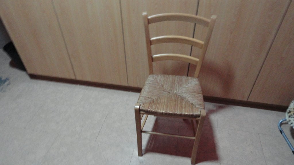 Rieten stoelen, Huis en Inrichting, Stoelen, Ophalen, Zo goed als nieuw, Hout, Vier