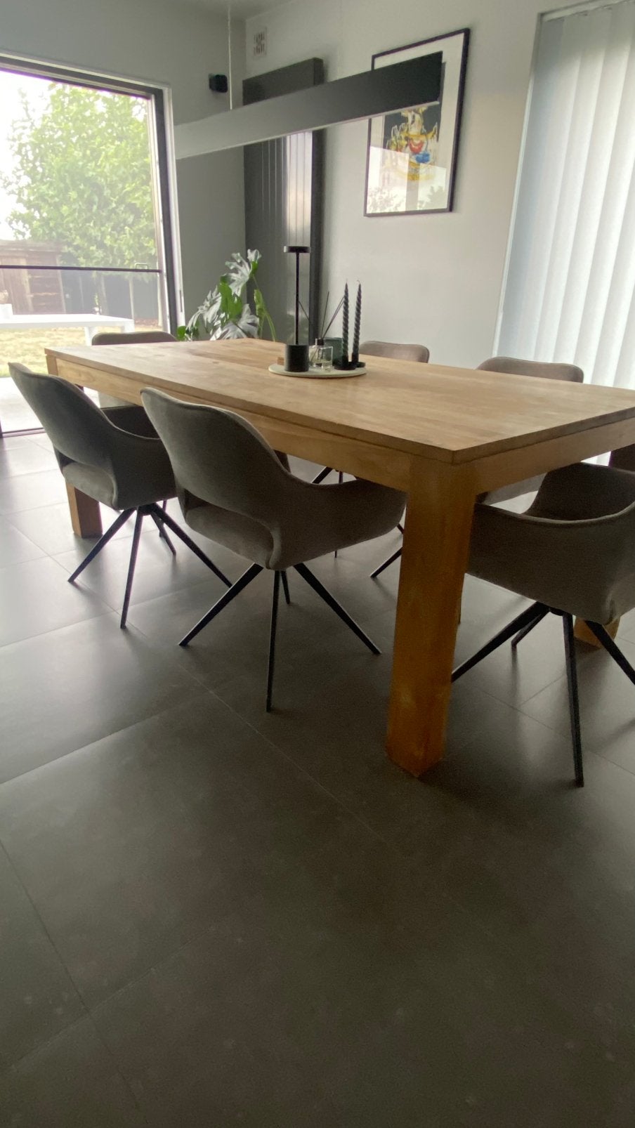 Vol teaken eettafel zeer goede staat, Huis en Inrichting, Ophalen, Gebruikt, 100 tot 150 cm, Landelijk/modern