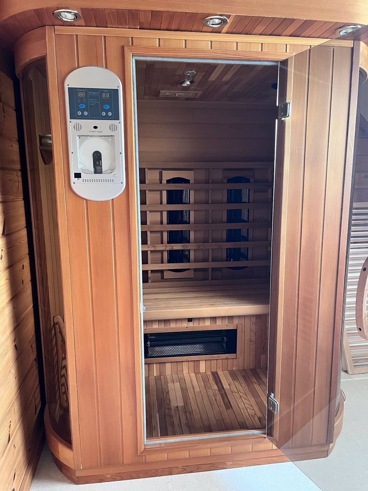Infraroodcabine Veneto 3p., Sport en Fitness, Sauna, Ophalen, Zo goed als nieuw, Infrarood, Complete sauna