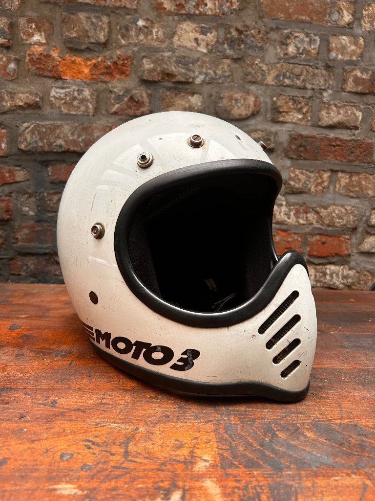 Orginele vintage Bell Moto3 helm - nieuwe binnenvoering, Ophalen of Verzenden, Gebruikt