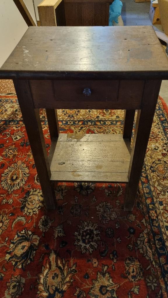 Bijzettafel, Moins de 55 cm, Enlèvement, Utilisé, Rectangulaire