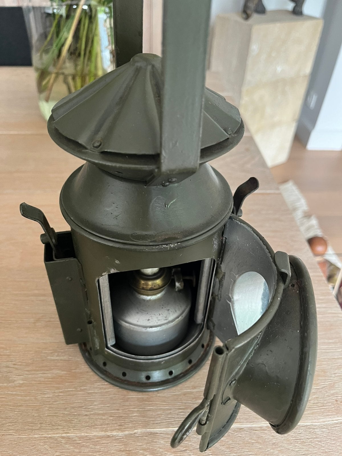 Belgisch militaire seinlamp, Ophalen, Landmacht