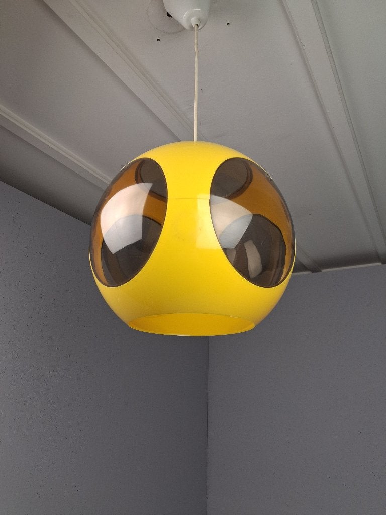 Vintage Bug Eye Hanglamp van Massive, Jaren 70, Ophalen, Kunststof, Gebruikt, Vintage