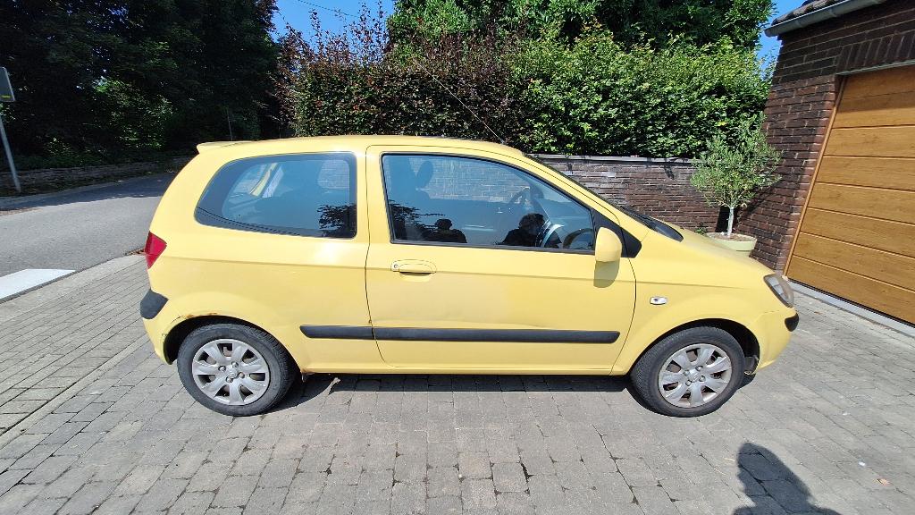 Hyundai Getz jaune 1.5 CRDi (2007) - Pour pièces ou export, Autos, Achat, Jaune, Boîte manuelle, Diesel