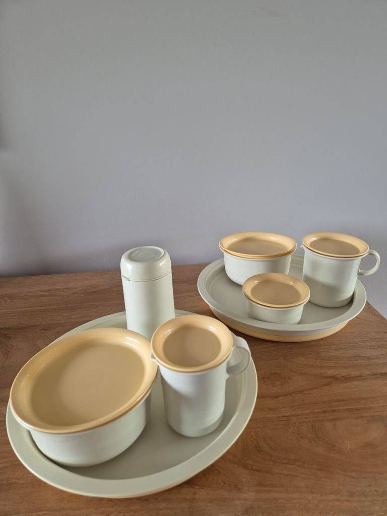 Tupperware 2 draagplateaus met toebehoren, Ophalen