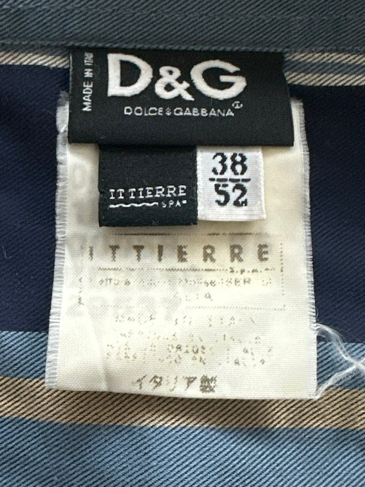 Exclusief zomerhemd Dolce and Gabbana in nieuwstaat, Kleding | Heren, Ophalen of Verzenden, Zo goed als nieuw, Blauw, Halswijdte 41/42 (L)