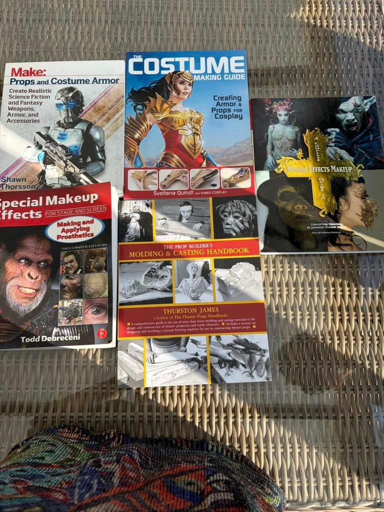 5 boeken over film: special effects makup, props,, Ophalen of Verzenden, Zo goed als nieuw