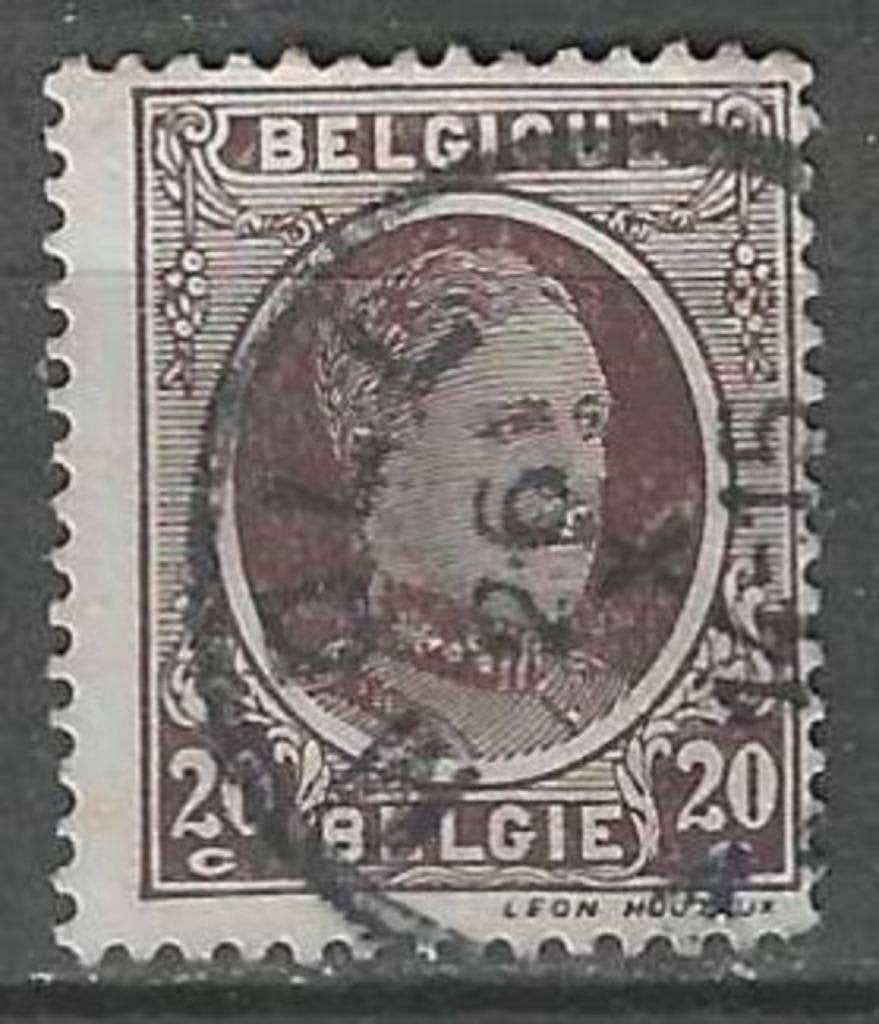 Belgique 1921/1927 - Yvert/OBP 196 - Roi Albert I. (ST), Envoi, Affranchi, Oblitéré, Maison royale