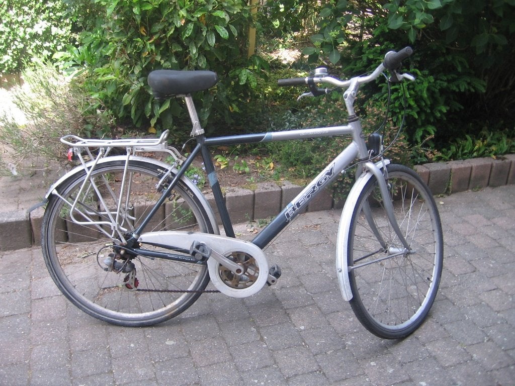 28 inch aluminium herenfiets met 7 versnellingen, Fietsen en Brommers, Gebruikt, Velgrem, Versnellingen, 53 tot 57 cm