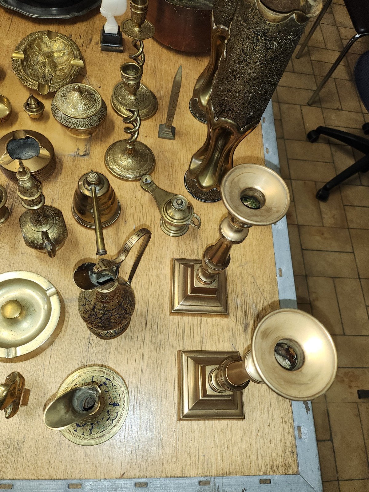 Articles ménagers en métal argenté et cuivre + laiton, Maison & Meubles, Accessoires pour la Maison | Autre, Enlèvement