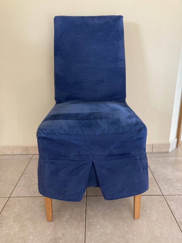 6 eetkamerstoelenUrbino – donkerblauw en eik, Huis en Inrichting, Ophalen, Hout, Overige kleuren, Vijf, Zes of meer stoelen