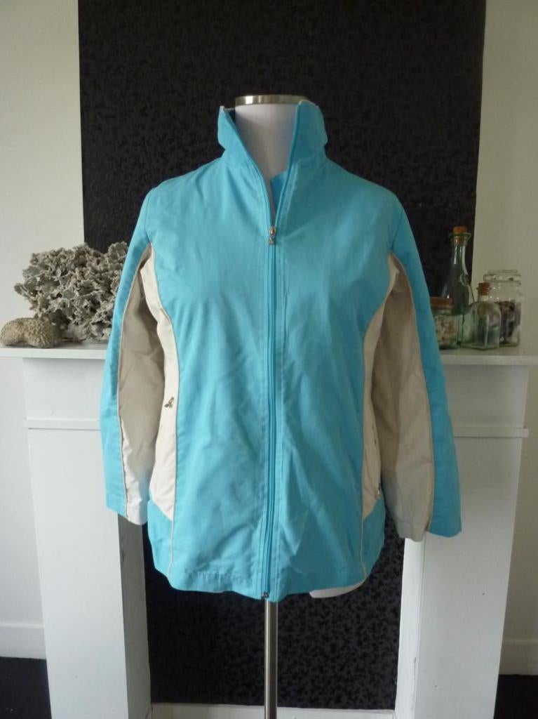 sportieve jas - large, Kleding | Dames, Jassen | Zomer, Ophalen of Verzenden, Zo goed als nieuw, Maat 42/44 (L), Blauw