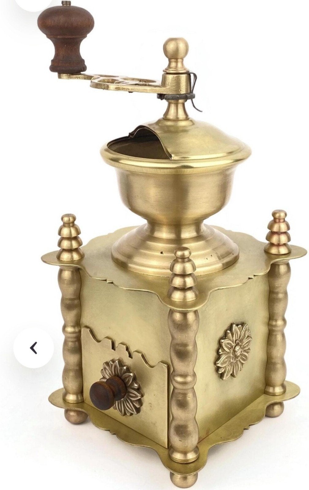 Messing koffiemolen vintage 1950, Antiek en Kunst, Ophalen
