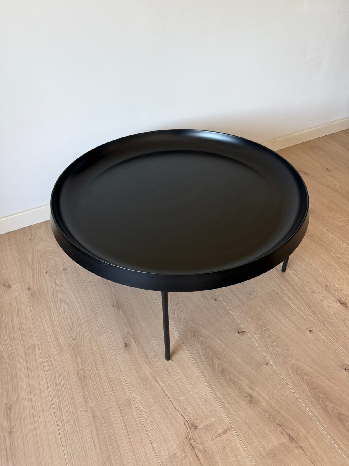 Koffietafel - salontafel, Ophalen, Minder dan 45 cm, Gebruikt, Metaal of Aluminium
