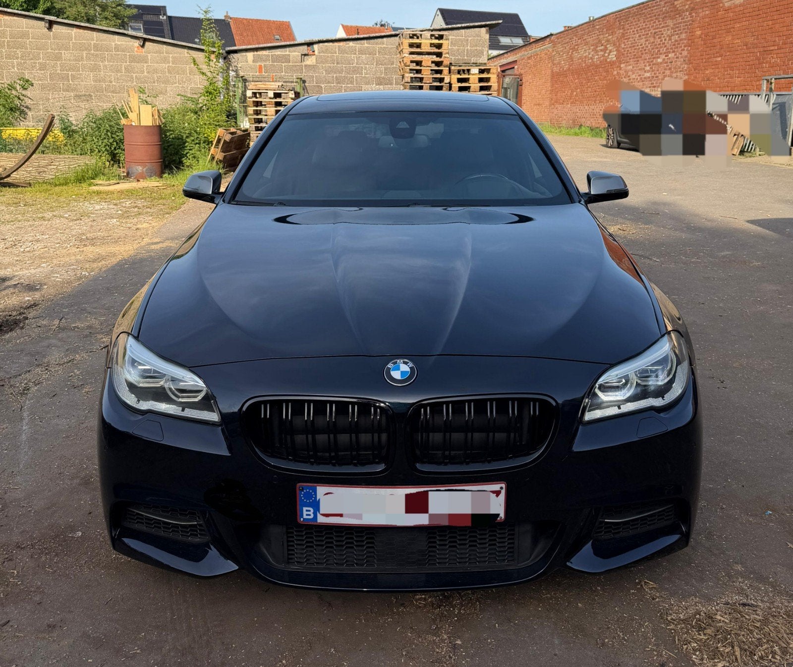 BMW F10 M550D  3L n57 3x turbo, Auto's, Automaat, Euro 6, Blauw, Diesel