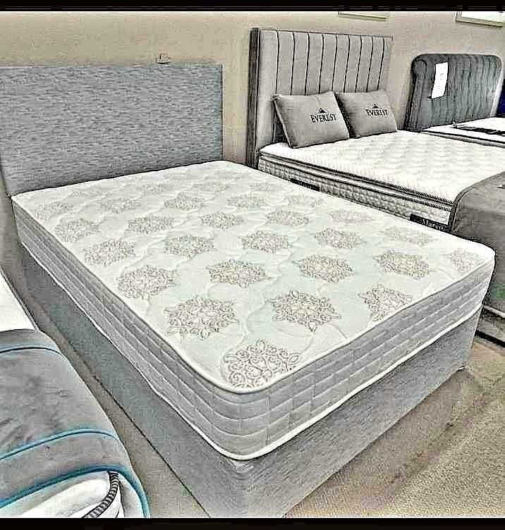 Nieuw bed + matras – Scherpe prijs – Alle maten, Verzenden, Nieuw, Tweepersoons, Crème