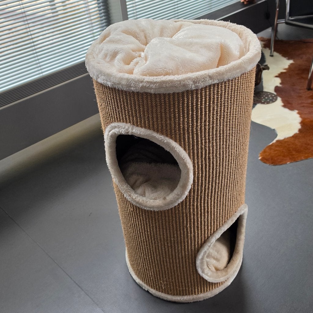 Te koop: Zo goed als nieuwe Kattenkrabtoren, Dieren en Toebehoren, Ophalen, Zo goed als nieuw, Krabton