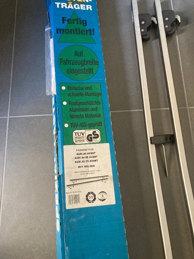 Rails de toit pour Audi A4 et A6, Enlèvement, Avant, Audi