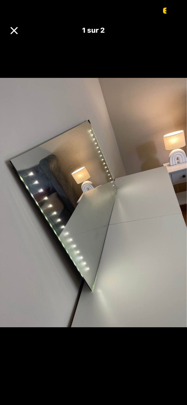 Grand miroir coiffeuse, Enlèvement, Comme neuf