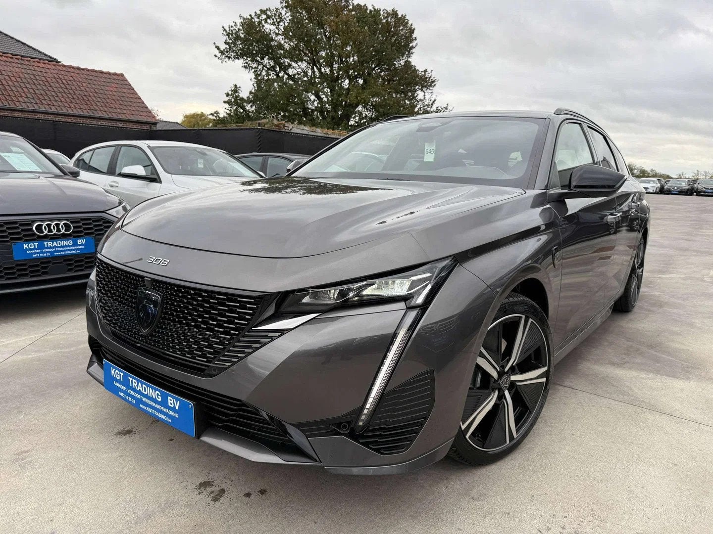 Peugeot 308 SW 1.2i GT-LINE AUTOMAAT MARTRIX LED NAVI LEDER, Cuir, Argent ou Gris, Achat, Euro 6