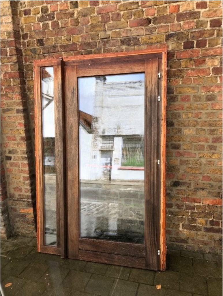 nood deur nooddeur met paniek slot, Doe-het-zelf en Bouw, Ophalen, Gebruikt, Glas