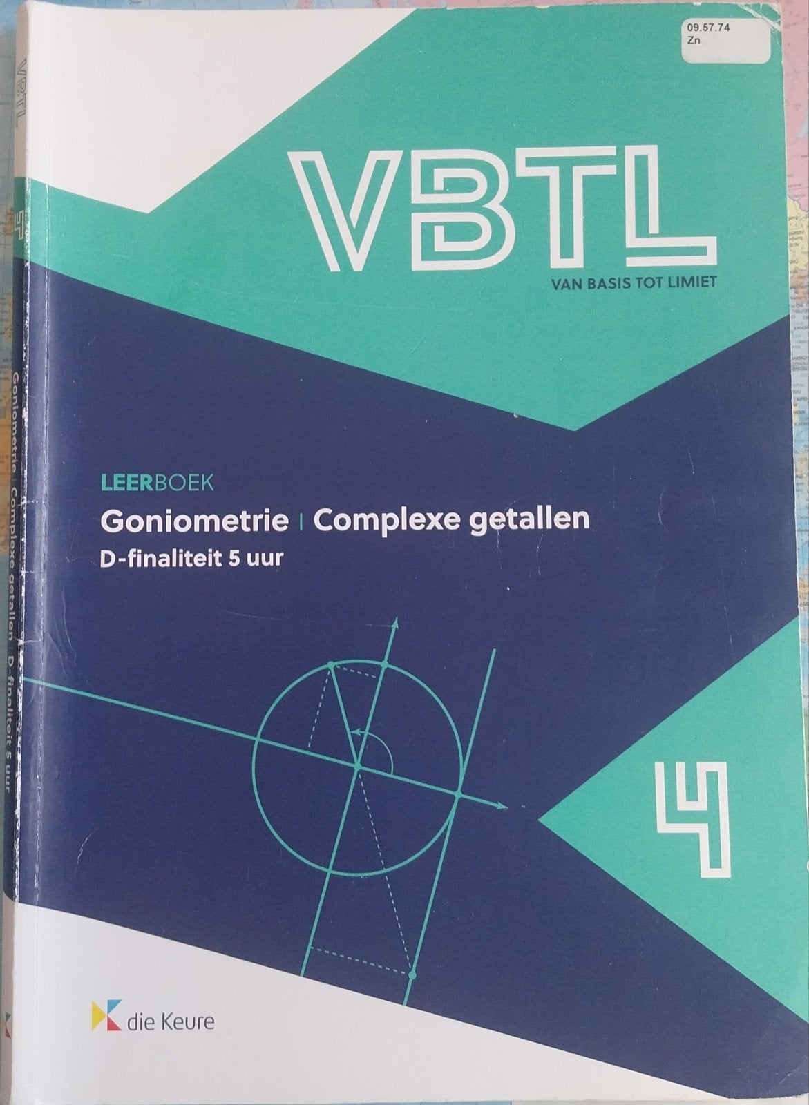 VBTL Leerboek Goniometrie Complexe getallen D-finaliteit 5u, Boeken, Die Keure, ASO, Nieuw, Ophalen of Verzenden