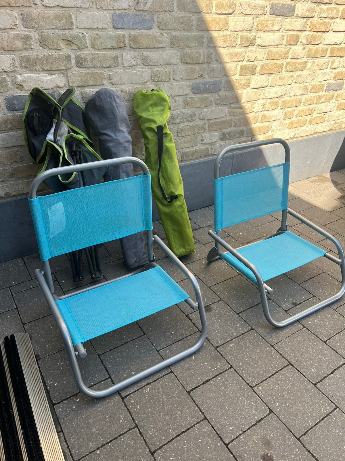 Te koop 2+3 stuks, Caravanes & Camping, Meubles de camping, Enlèvement, Comme neuf