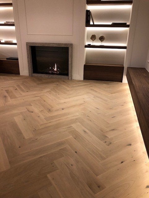 Samengesteld parket met Europees eiken toplaag, Enlèvement, Neuf, Bois, Parquet