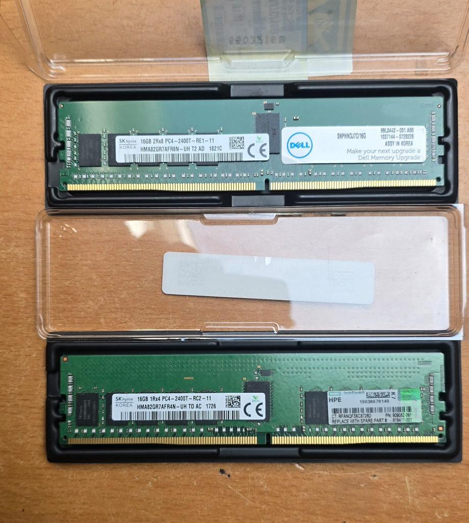 2 x SK Hynix 16GB DDR4 2400T RDIMM RAM, Computers en Software, RAM geheugen, Ophalen, Server, DDR4, Nieuw