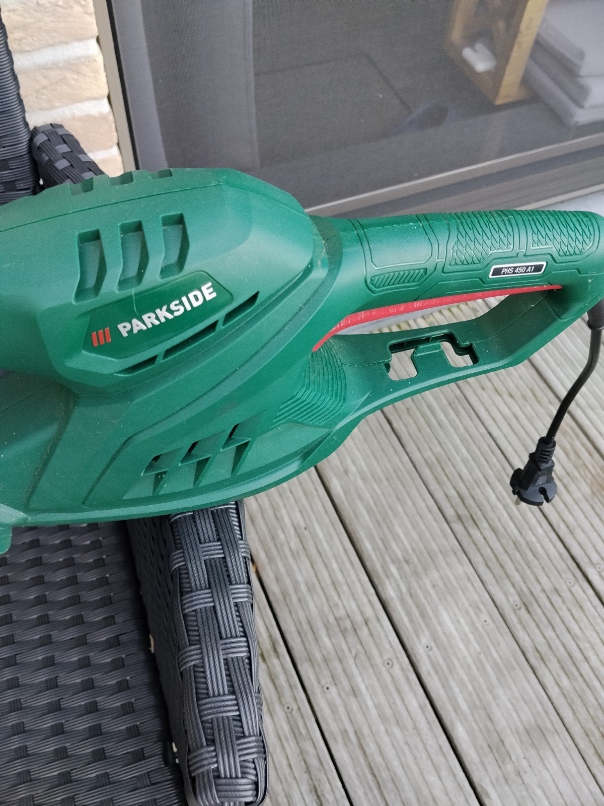 heggenschaar parkside PHS 450 A1 weinig gebruikt 25€, Tuin en Terras, Ophalen, Zo goed als nieuw
