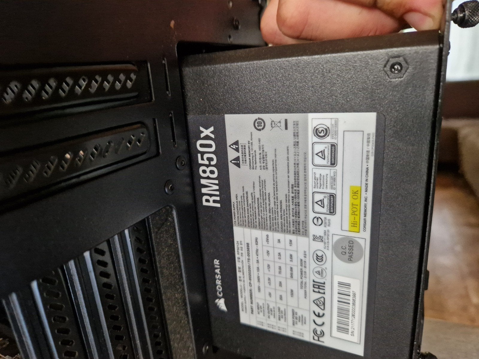 Corsair RM850X, Enlèvement ou Envoi