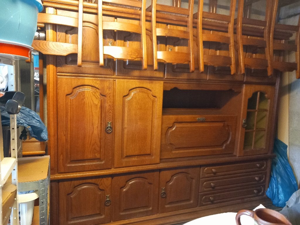 Salle à manger en chêne complète, Enlèvement, Utilisé, Chêne, 4 à 6 chaises