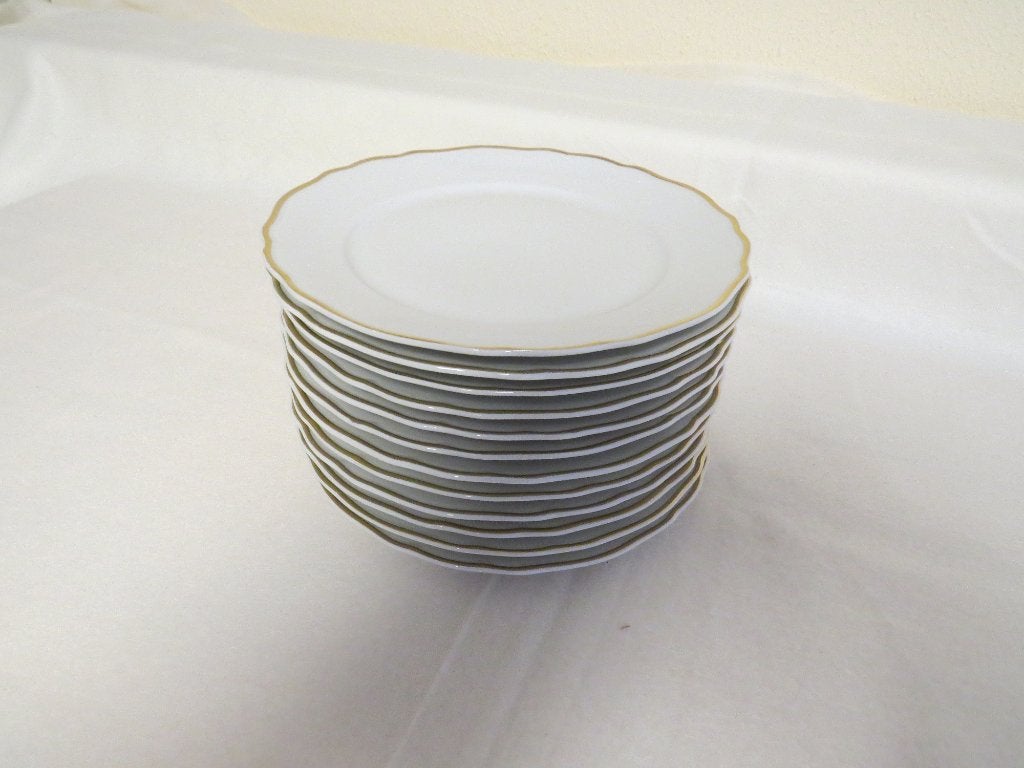 12 delig porselein servies, Huis en Inrichting, Ophalen, Klassiek, Zo goed als nieuw, Porselein
