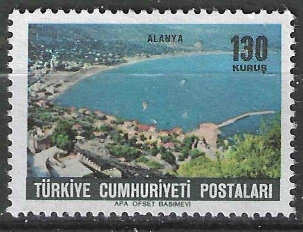 Turkije 1965 - Yvert 1731 - Rode Toren in Alanya (ST), Verzenden, Gestempeld