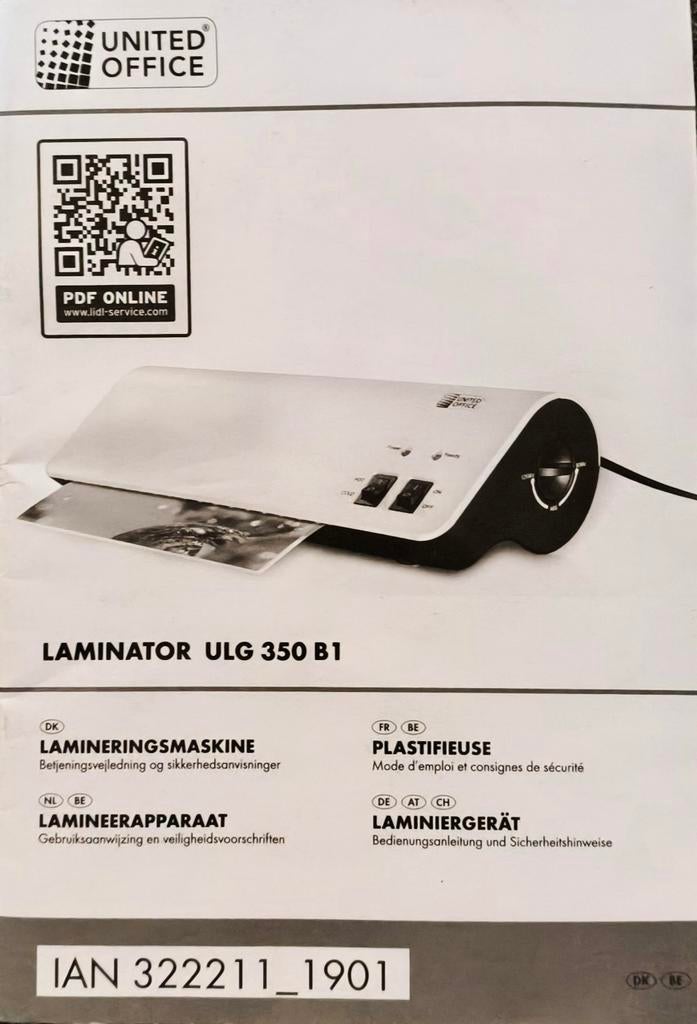 Silvercrest Laminator, Ophalen