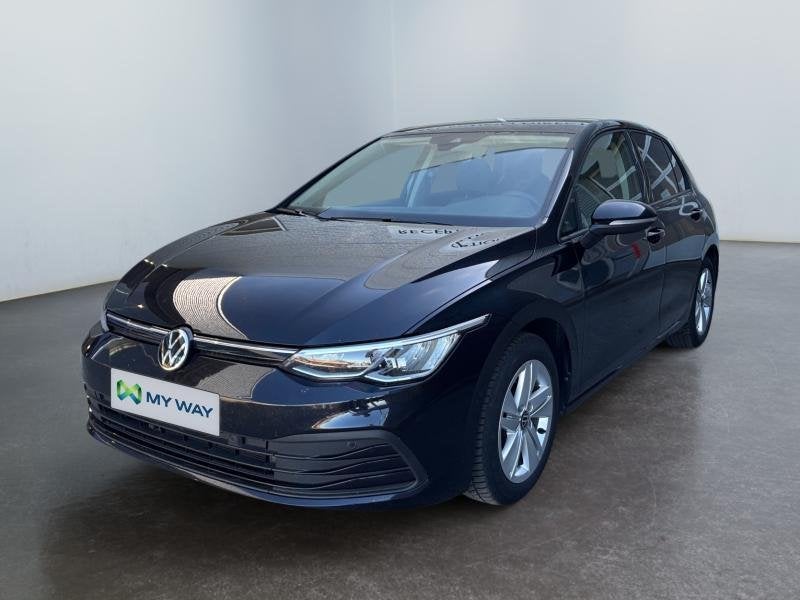 Volkswagen Golf Life- GPS*Carplay*Capteurs Av/Ar*Clim auto, Automaat, Zwart, Bedrijf, 5 deurs
