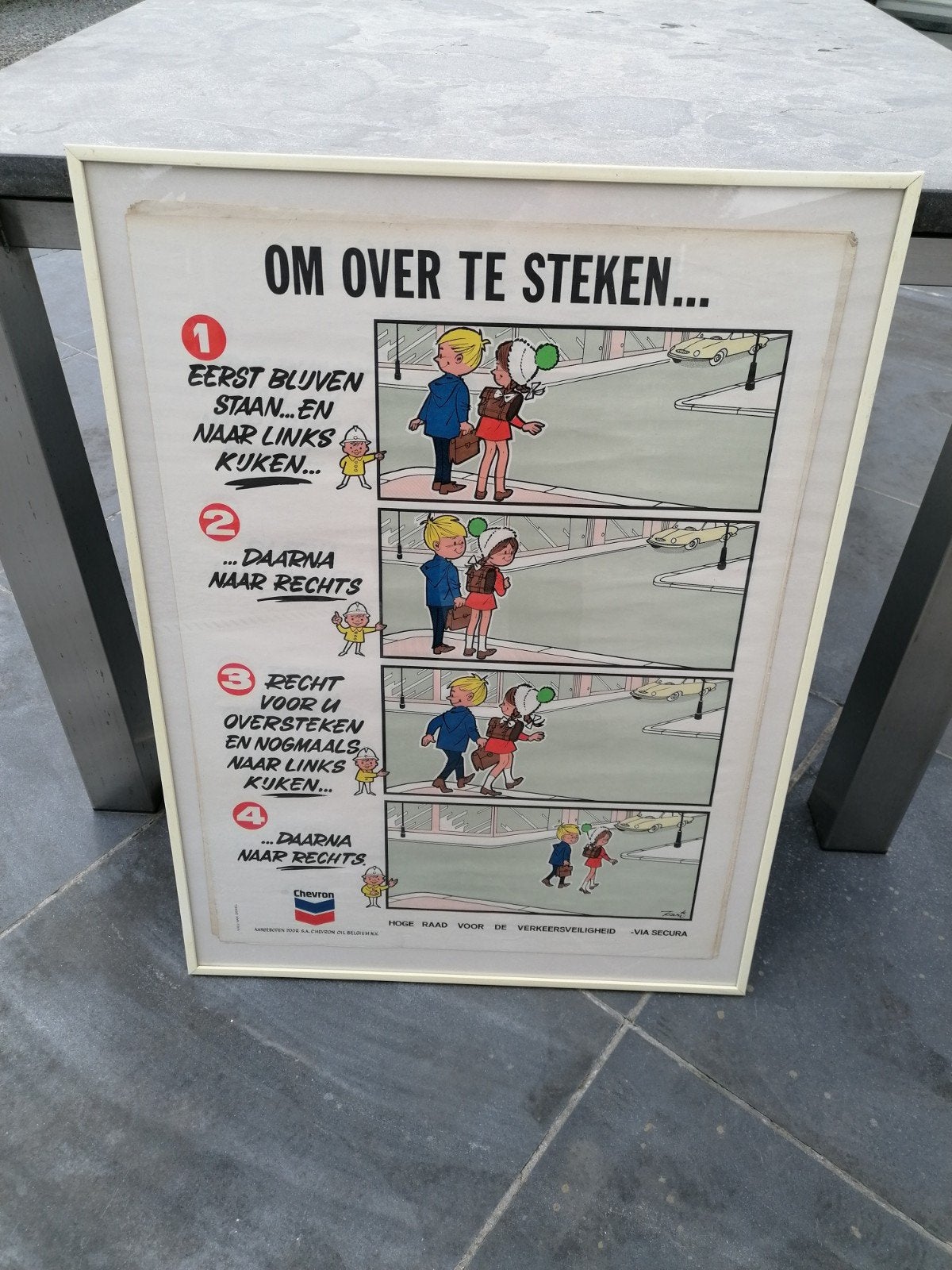 oude affiche Chevron, Collections, Marques & Objets publicitaires, Enlèvement ou Envoi