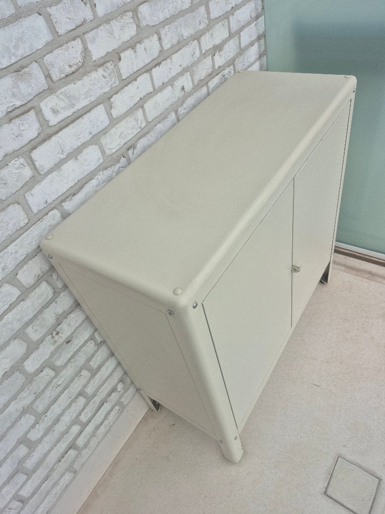 Beige metalen kastje voor binnen of buiten - KOLBJÖRN IKEA, Huis en Inrichting, Ophalen, Zo goed als nieuw