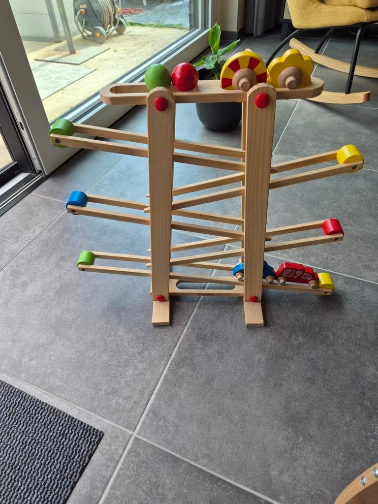 Houten ballenbaan, Kinderen en Baby's, Ophalen, Auto