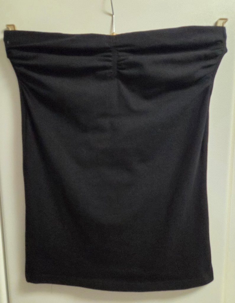 Zwart bustier topje, L, Kleding | Dames, Topjes, Ophalen of Verzenden, Zo goed als nieuw, Zwart