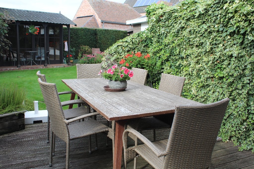 Tuintafel, Tuin en Terras, Ophalen, Gebruikt, Rechthoekig, Teakhout