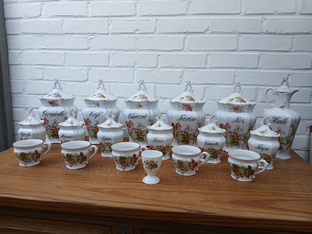 Groot lot servies/kruidenpotten enz..., Enlèvement