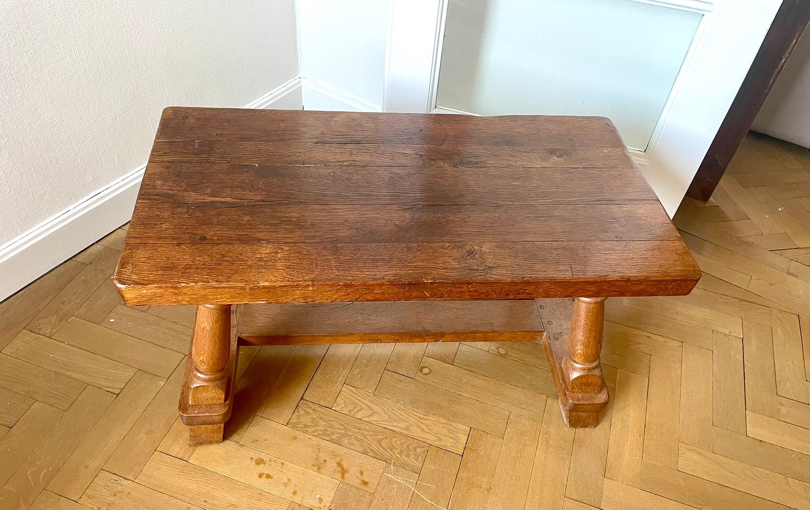 TABLE BASSE « RUSTIQUE » de SALON, Enlèvement, Utilisé, Chêne