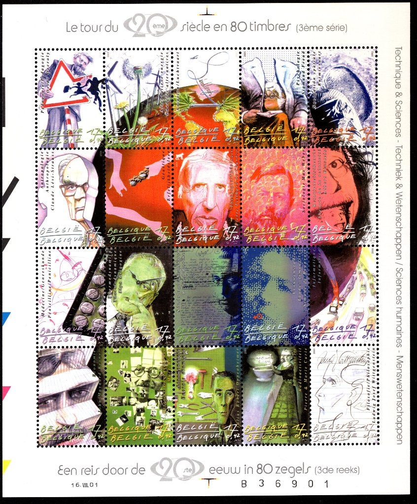 BL92 MNH** 2001 - Een reis door de 20ste eeuw in 80 zegels, Postzegels en Munten, Verzenden, Postfris, Postfris