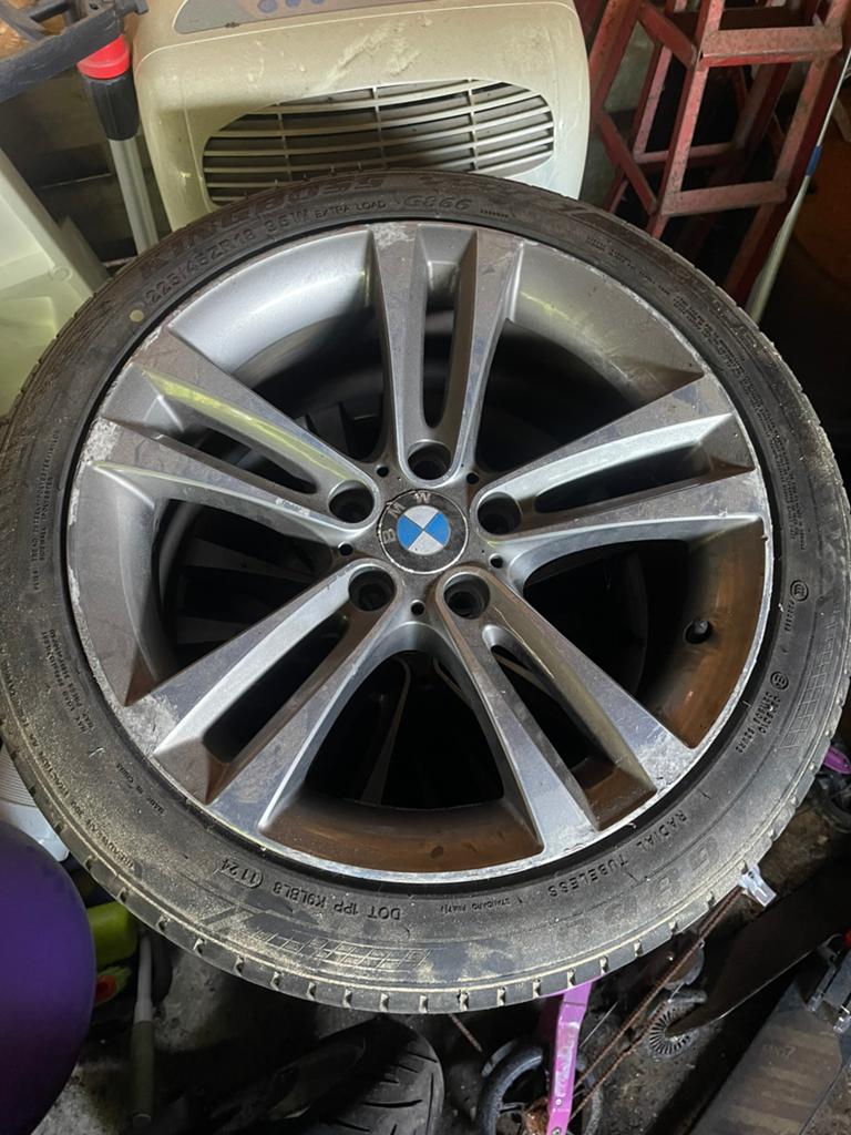 Bmw f30 f31 3serie 18inch velgen met band / wielen, Auto-onderdelen, Ophalen, 18 inch, Gebruikt, Banden en Velgen