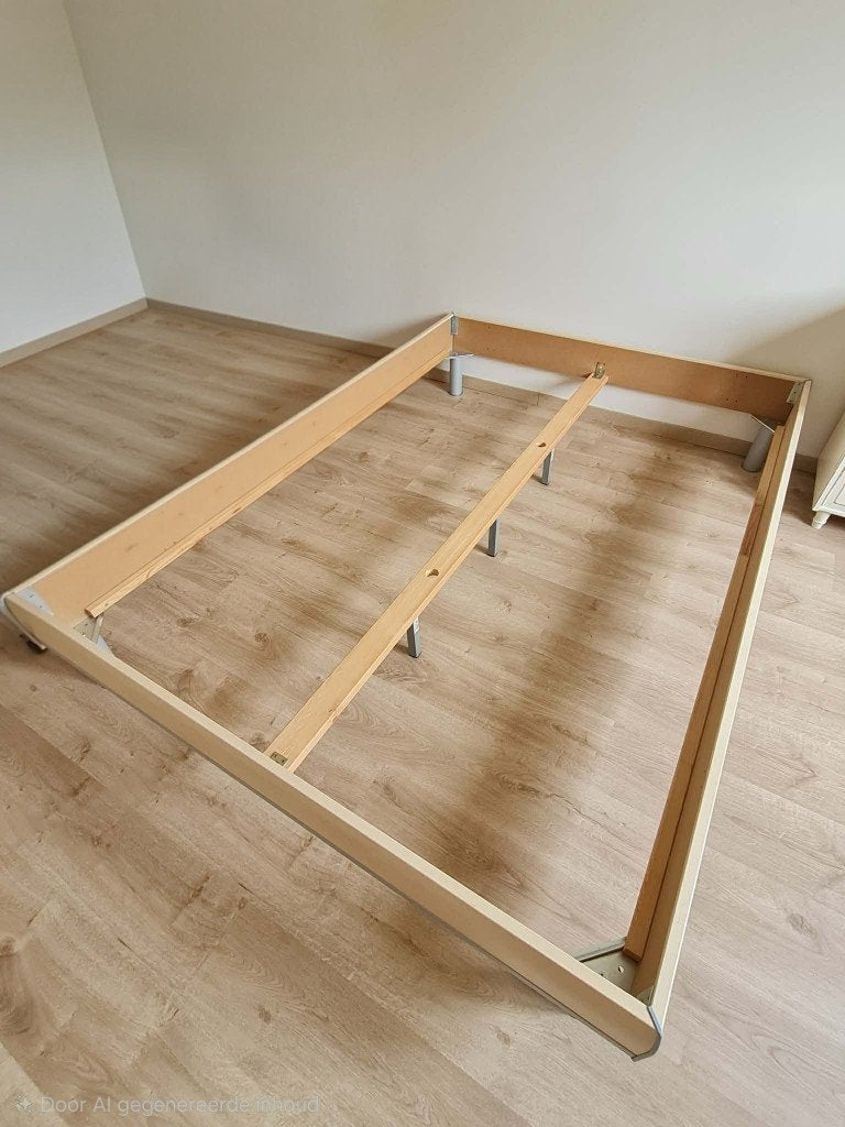 Cadre de lit 140 cm x 200 cm, 140 cm, Brun, Enlèvement, Utilisé