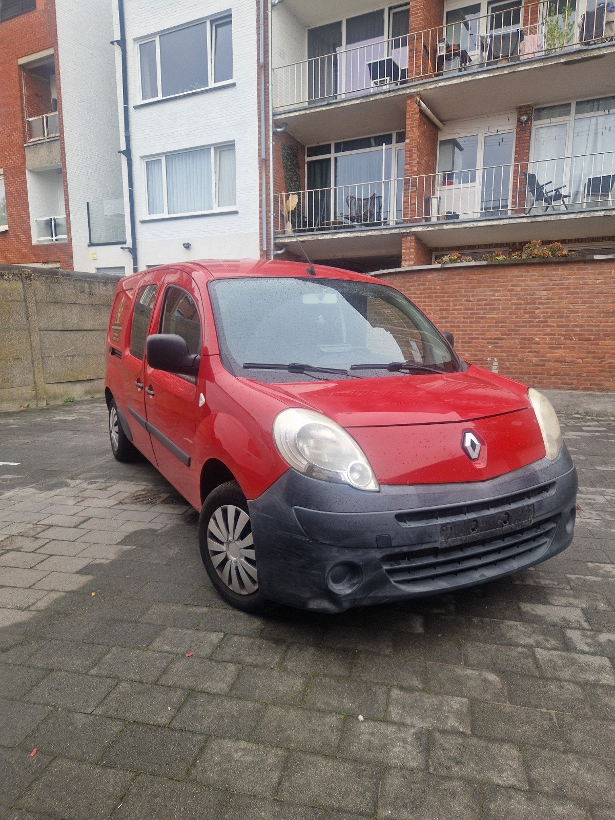 Renault kangoo 1.5 diesel euro5a maxi extra lang, Auto's, Euro 5, Stof, Zwart, Kangoo