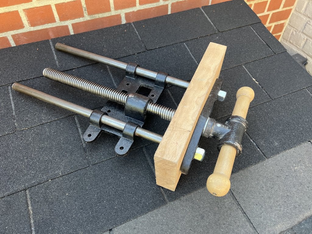 bankschroef, Doe-het-zelf en Bouw, Werkbanken, Ophalen, Zo goed als nieuw, Minder dan 70 cm, Bankschroef