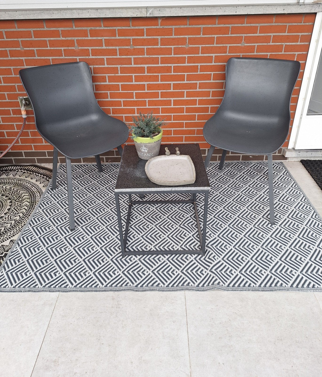 2 antracietkleurige stoelen merk Hartman, Tuin en Terras, Ophalen