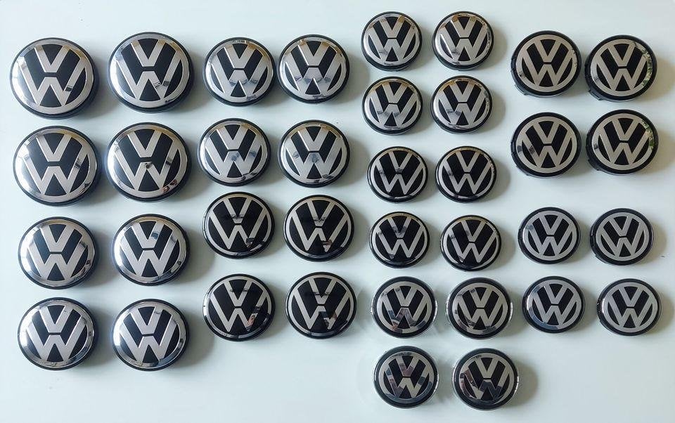 Lot de 4 Caches-moyeux Emblèmes centre de roue Volkswagen VW, Autos : Divers, Tuning & Styling, Enlèvement ou Envoi